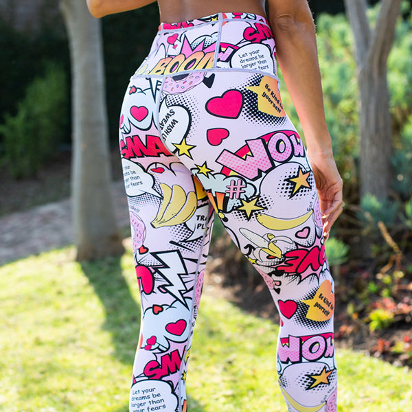 Reversible Printed Tights | Comic & Graffiti