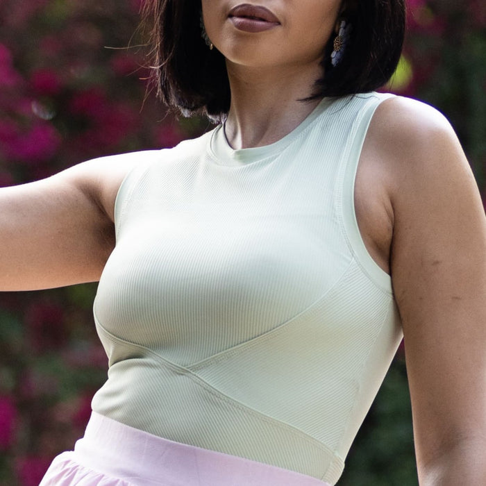 Sweetheart Fitted Tank | Pastel Green
