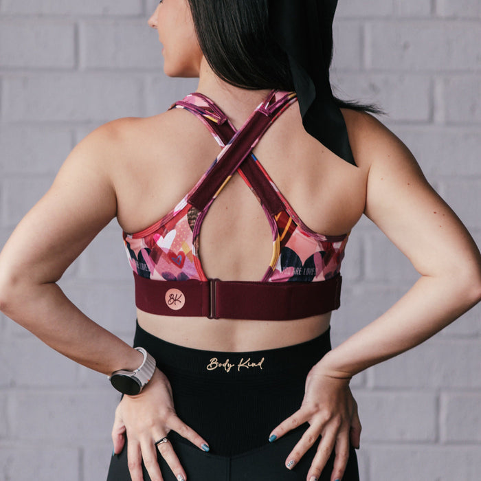 Body Kind Sports Bra - Version 2.0 | Self-Love Hearts