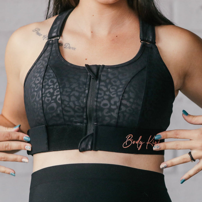 Body Kind Sports Bra - Version 2.0 | Black Leopard
