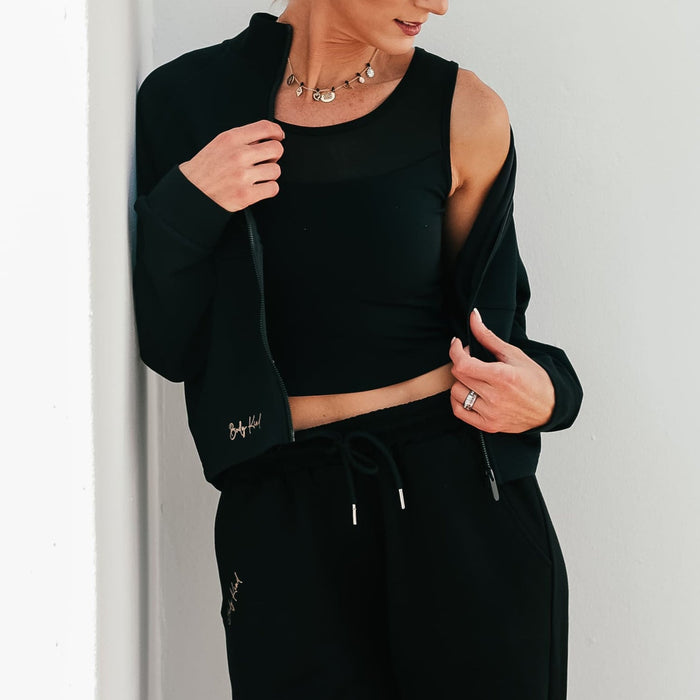 Backless Crop Top | Black