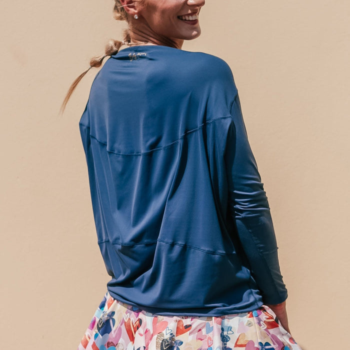 Lightweight Long Sleeve Top | Navy