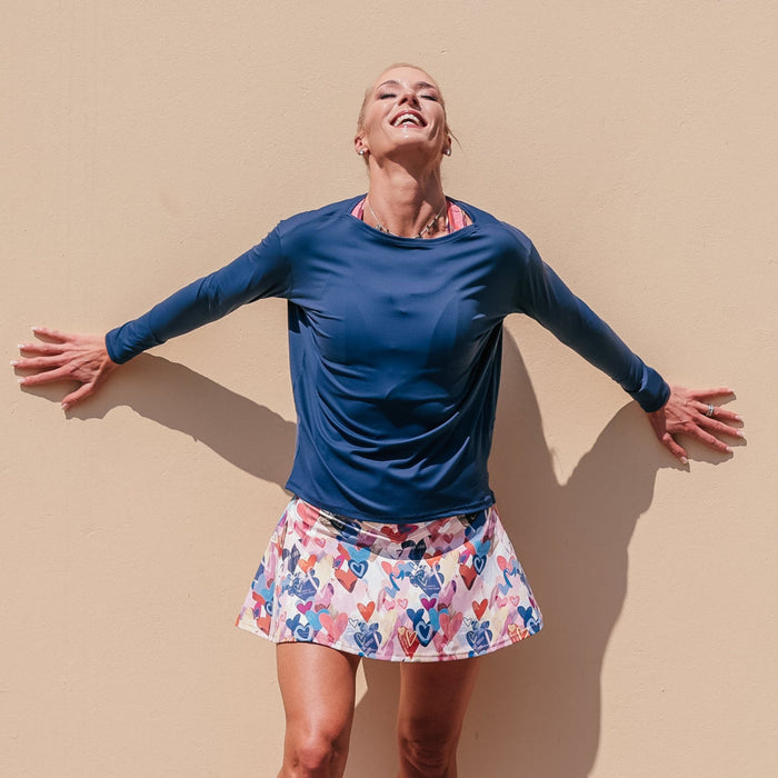 Lightweight Long Sleeve Top | Navy