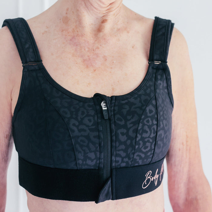 Body Kind Sports Bra - Version 2.0 | Black Leopard