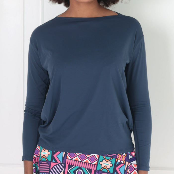 Lightweight Long Sleeve Top | Navy