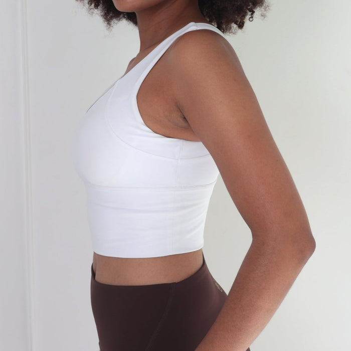 Hourglass Crop Top | White