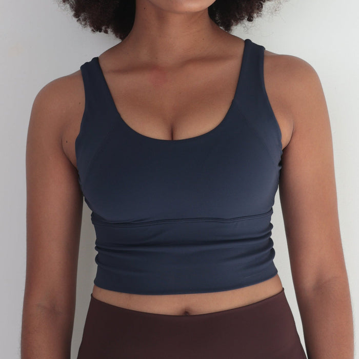 Hourglass Crop Top | Navy