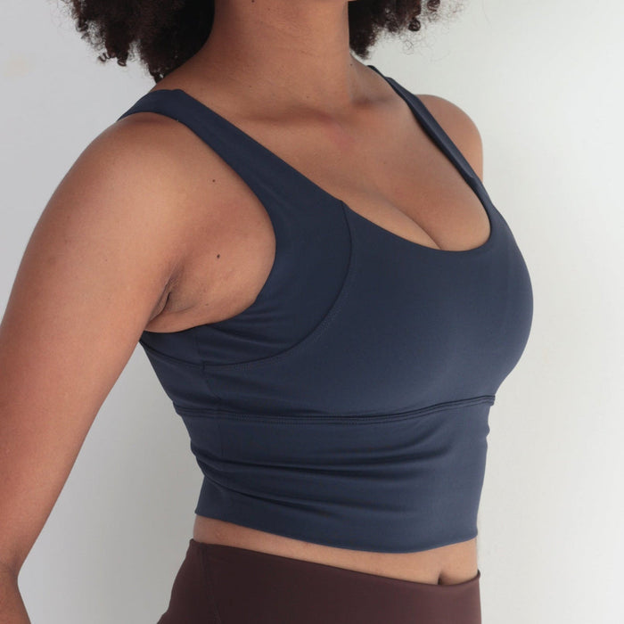 Hourglass Crop Top | Navy