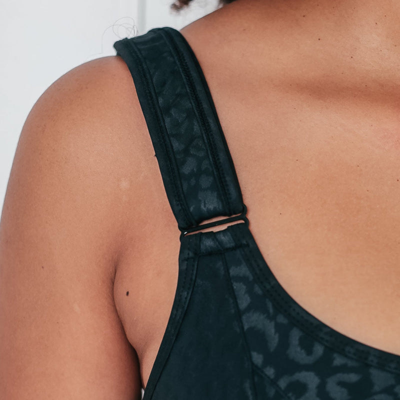 Body Kind Sports Bra - Version 2.0 | Black Leopard