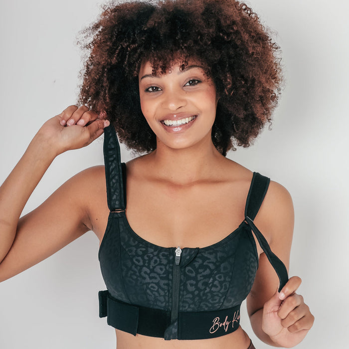 Body Kind Sports Bra - Version 2.0 | Black Leopard