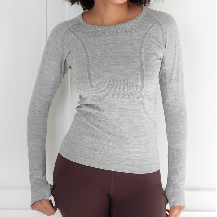 Classic Long Sleeve Top | Grey