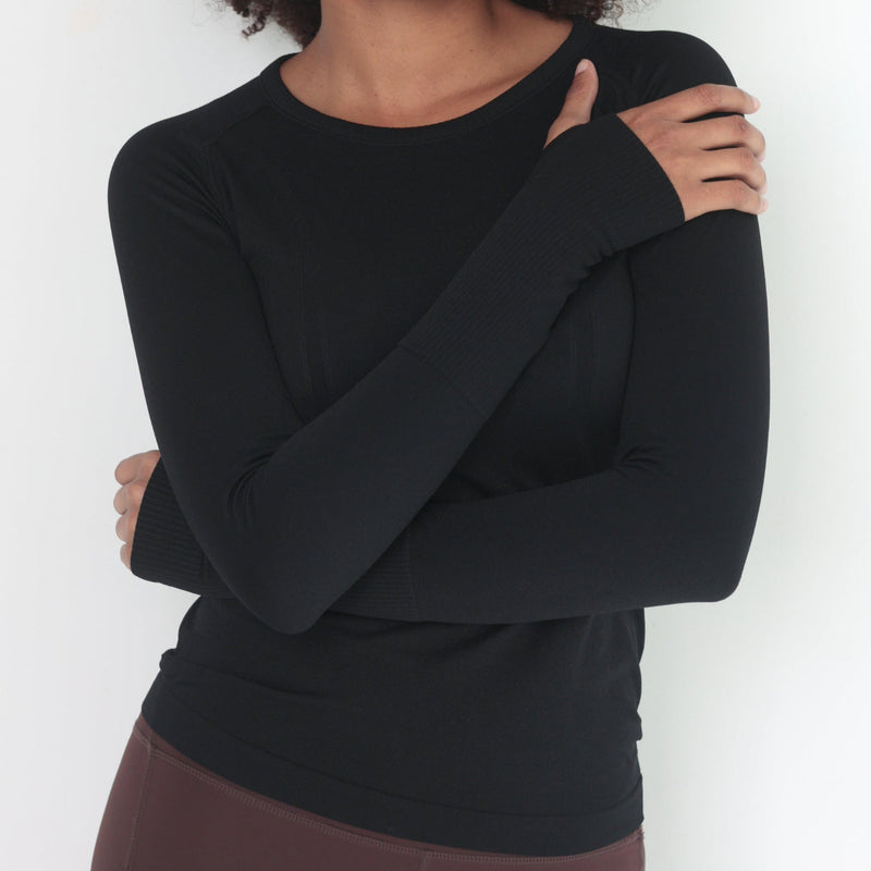 Classic Long Sleeve Top | Black