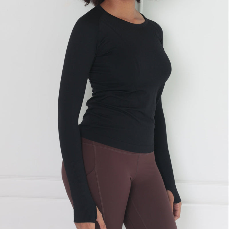 Classic Long Sleeve Top | Black