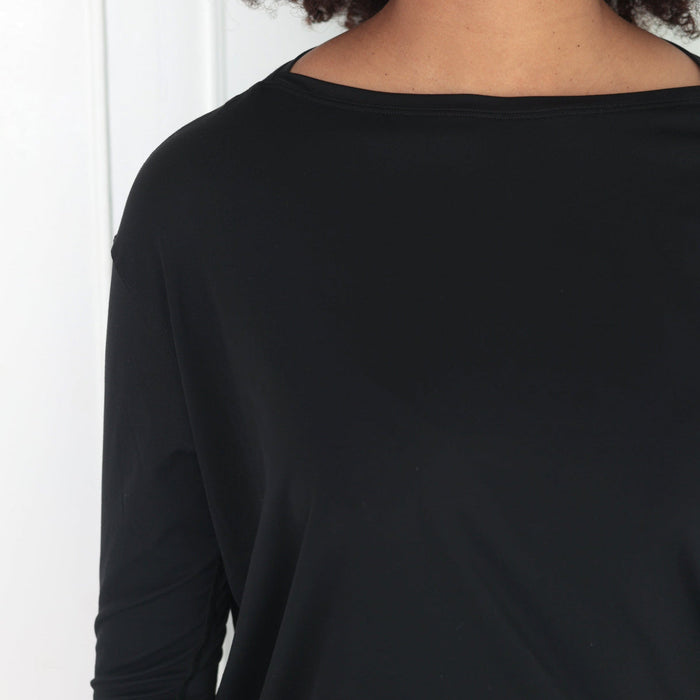 Lightweight Long Sleeve Top | Black