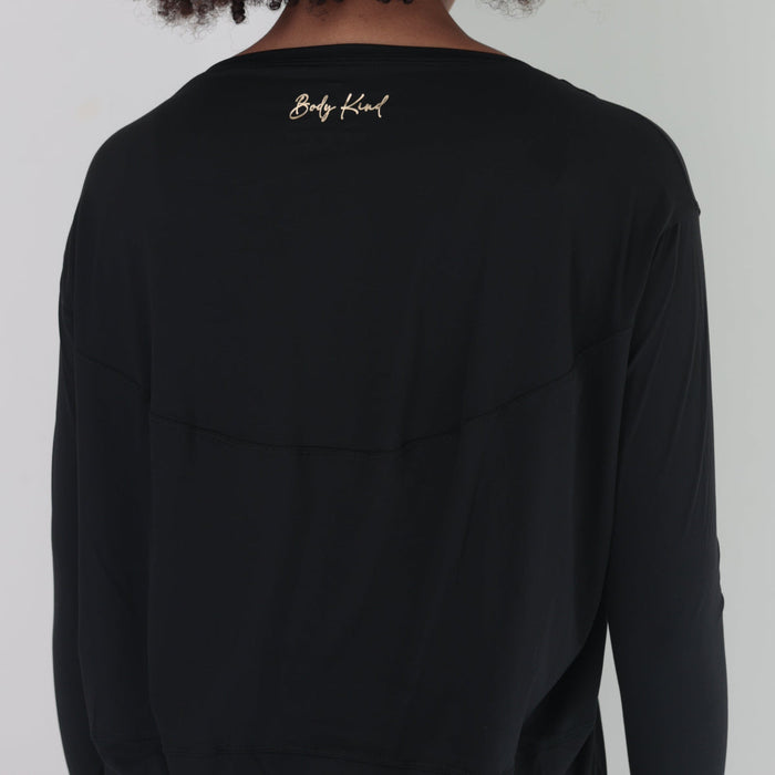 Lightweight Long Sleeve Top | Black
