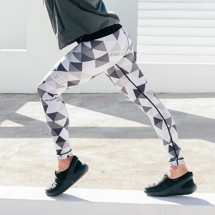 Reversible Leggings | “Rise Up"/Geometric