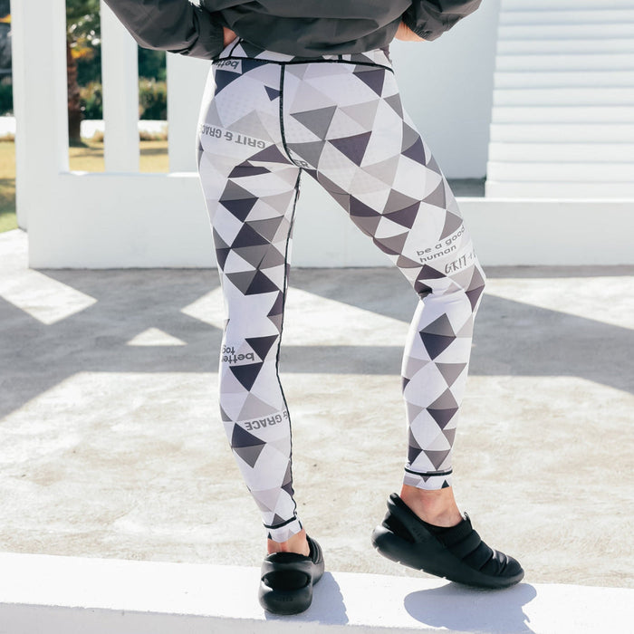 Reversible Leggings | “Rise Up"/Geometric
