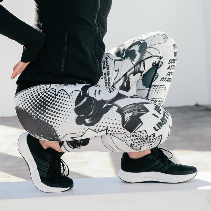 Reversible Leggings | “Rise Up"/Geometric
