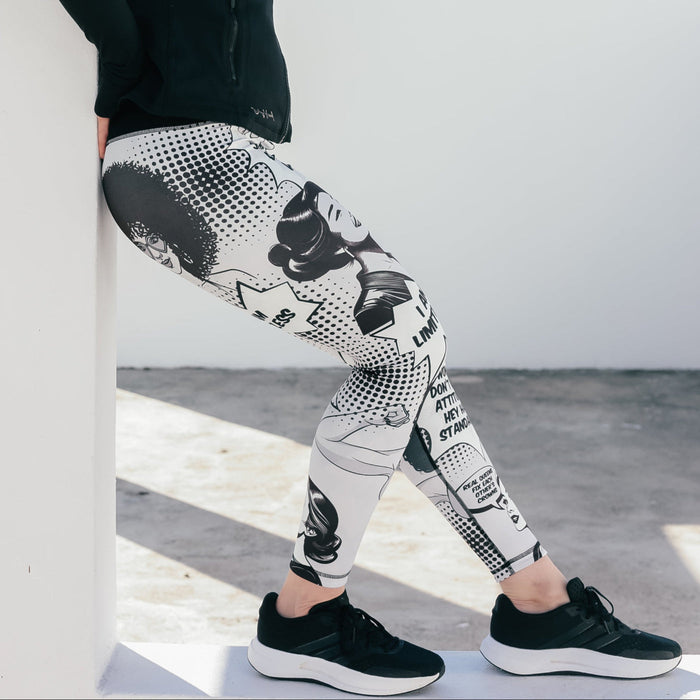 Reversible Leggings | “Rise Up"/Geometric