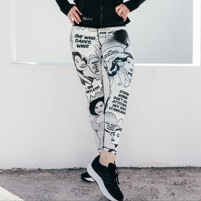 Reversible Leggings | “Rise Up"/Geometric