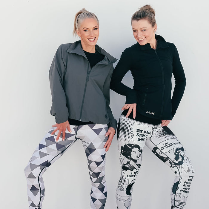 Reversible Leggings | “Rise Up"/Geometric