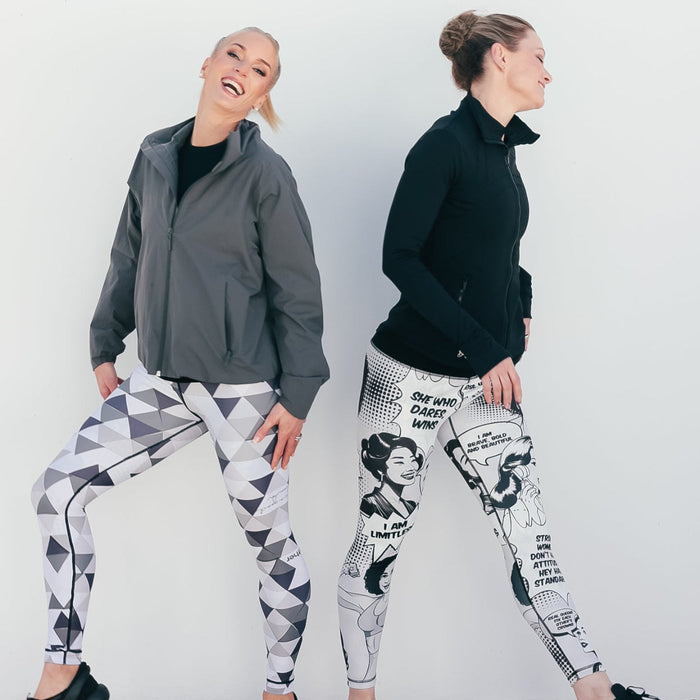 Reversible Leggings | “Rise Up"/Geometric