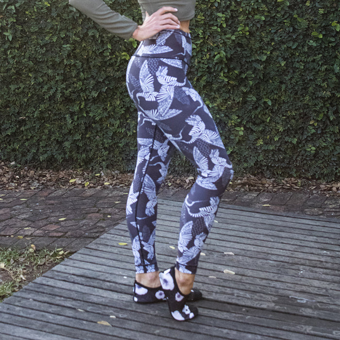 Reversible Printed Tights | Hummingbird & Tribal