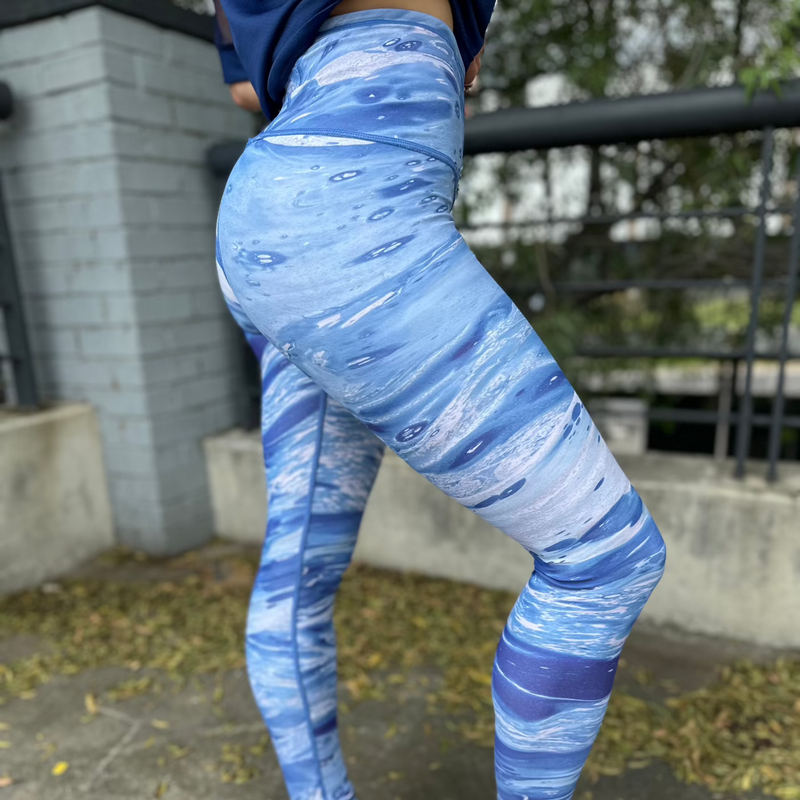Reversible Leggings | Santorini/Wave