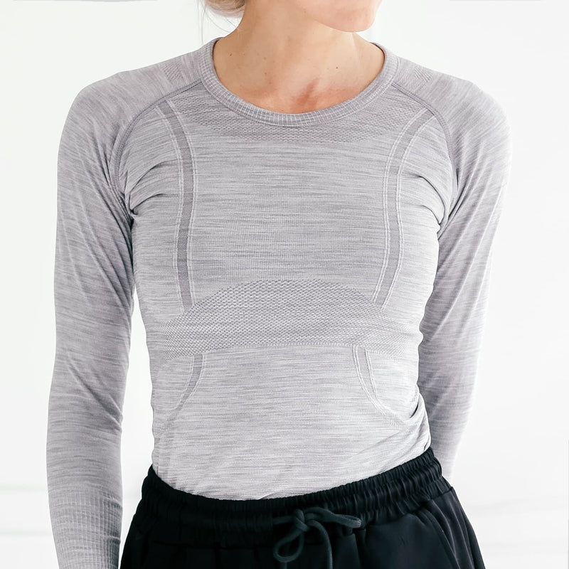 Classic Long Sleeve Top | Grey