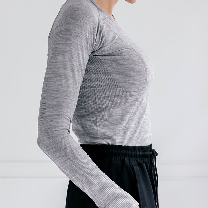 Classic Long Sleeve Top | Grey