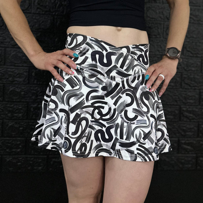Body Kind Custom Print Skorts | Squiggles