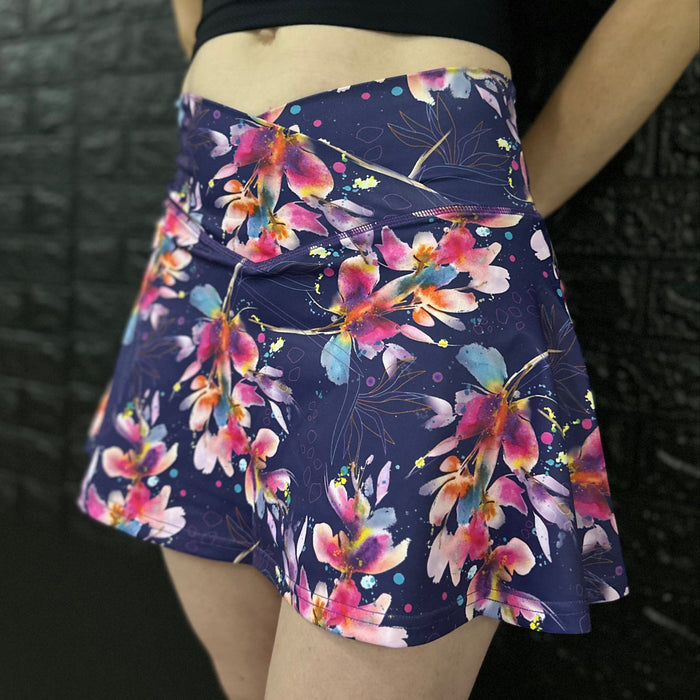 Body Kind Custom Print Skorts | Floral Fantasy