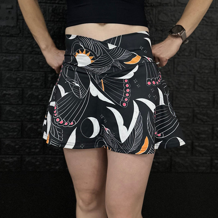 Body Kind Custom Print Skorts | Birds of Paradise