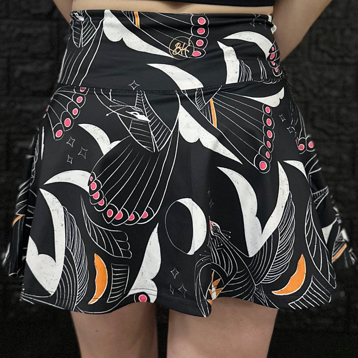 Body Kind Custom Print Skorts | Birds of Paradise