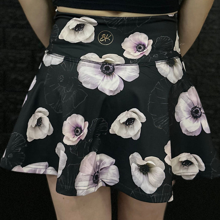 Body Kind Custom Print Skorts | Dark Floral