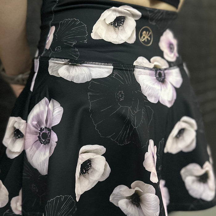 Body Kind Custom Print Skorts | Dark Floral
