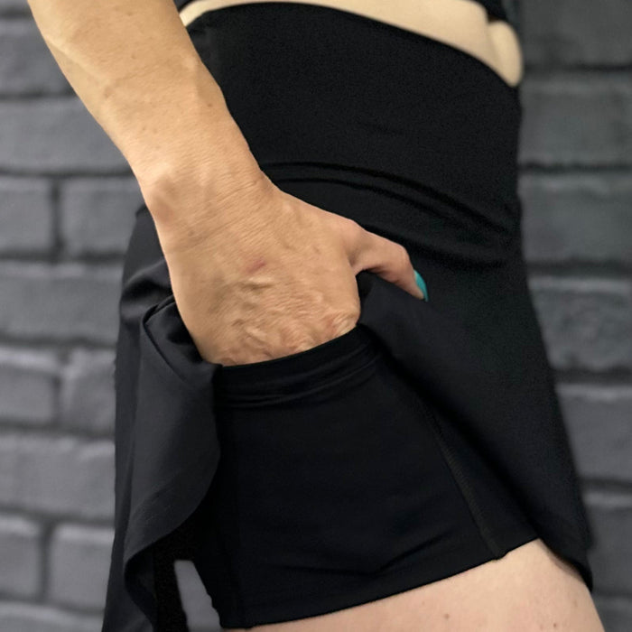 Body Kind Custom Print Skorts | Black