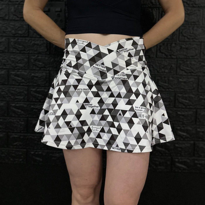 Body Kind Custom Print Skorts | Geometric