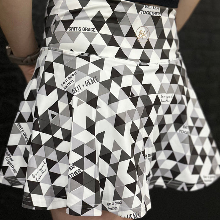 Body Kind Custom Print Skorts | Geometric