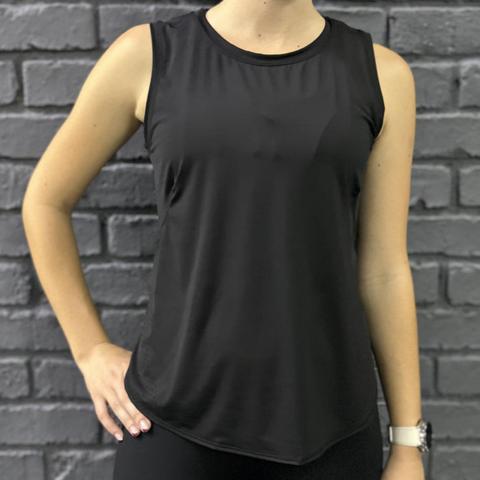 Athletic Chic Tank Tops | Black