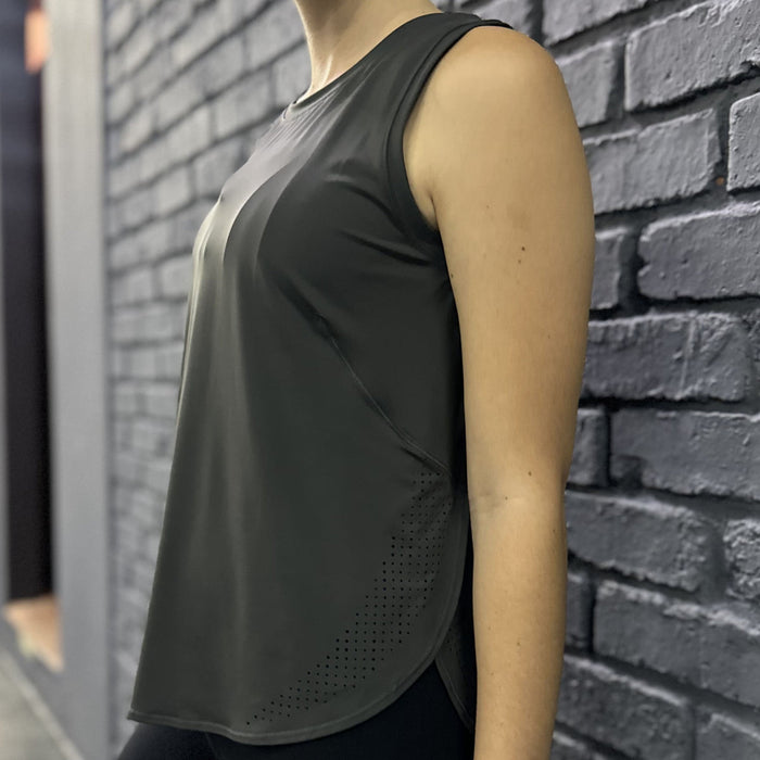 Athletic Chic Tank Tops | Charcoal