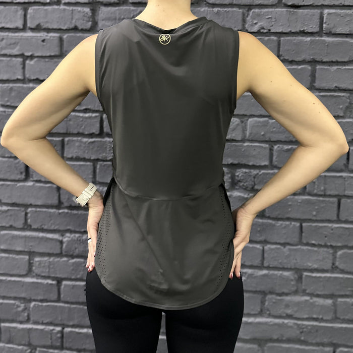 Athletic Chic Tank Tops | Charcoal