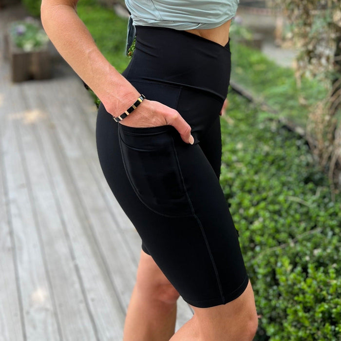 "MAGNETIC” V-Front Shorts | Black