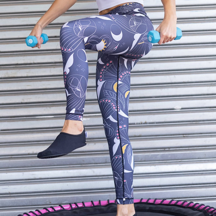 Reversible Leggings | Birds of Paradise