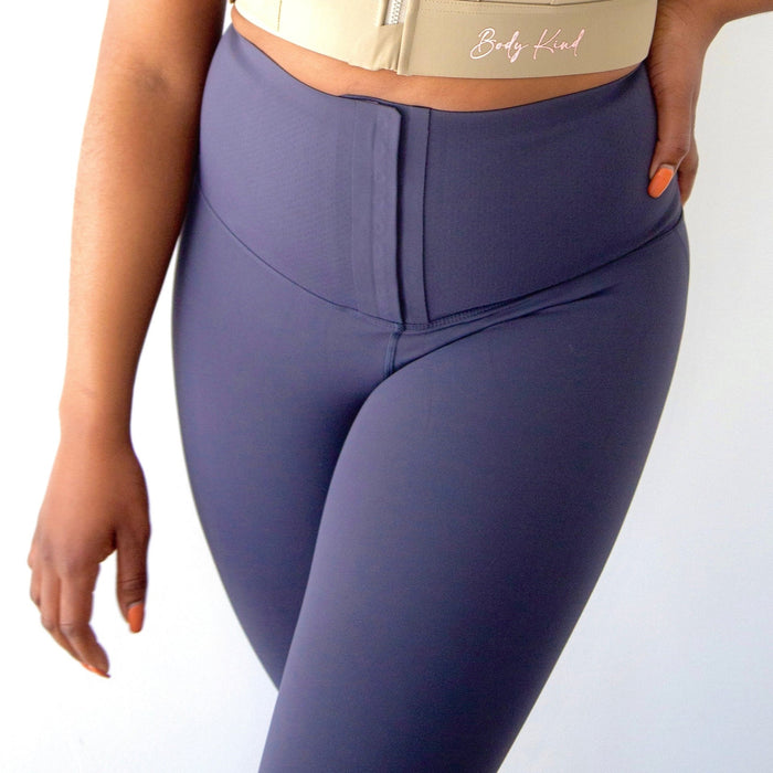 "STRONG" Tummy Tucker Tights | Grey Black