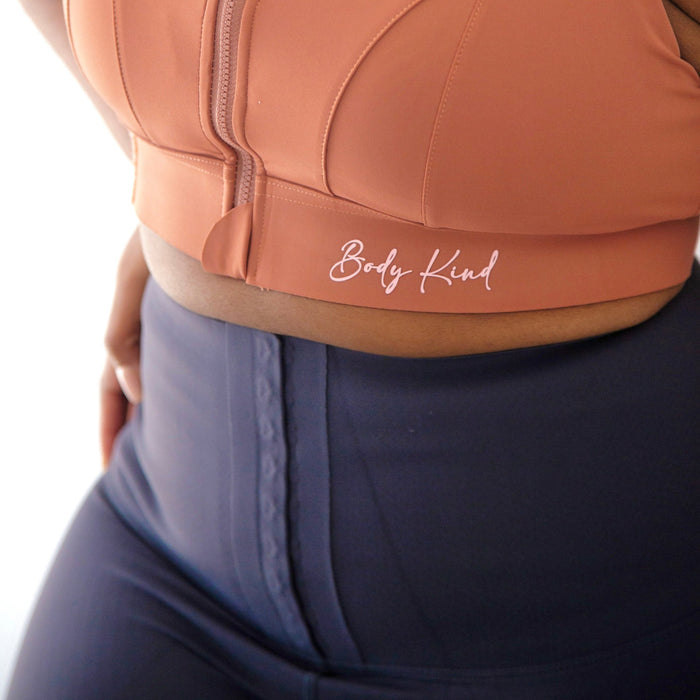 "STRONG" Tummy Tucker Tights | Grey Black