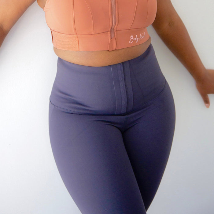 "STRONG" Tummy Tucker Tights | Grey Black