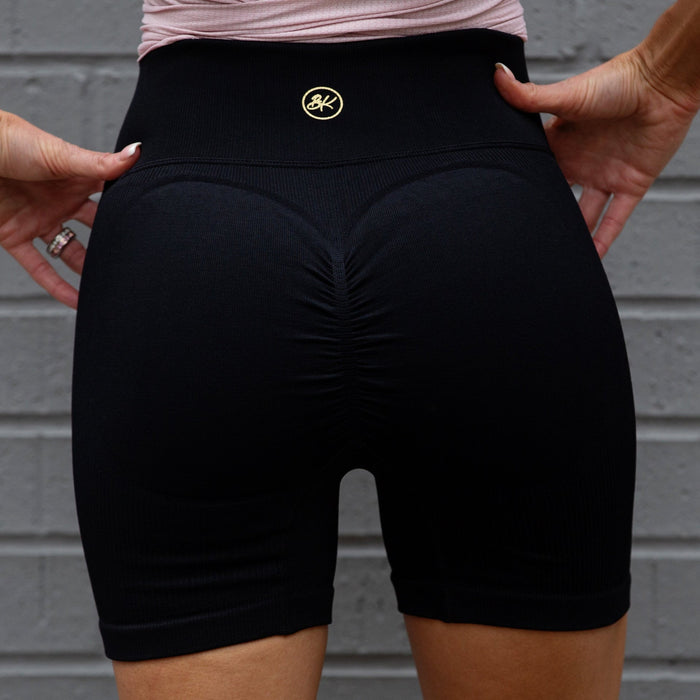 Ribbed Shorts | Black