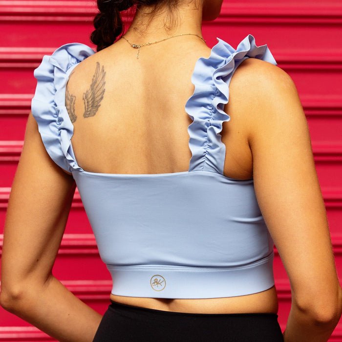 BELLE Delicate Crop Top | Blue