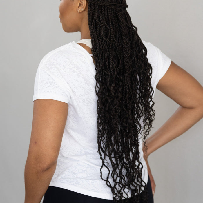 Vee-Strapped Tee | White